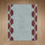 Tapis d'intérieur moderne à motif géométrique lavable en mailles de chaîne moderne avec envers antidérapant-553127610
