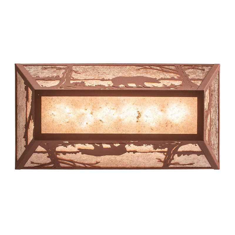 Rustic Lodge 6 - Light Semi Flush Mount