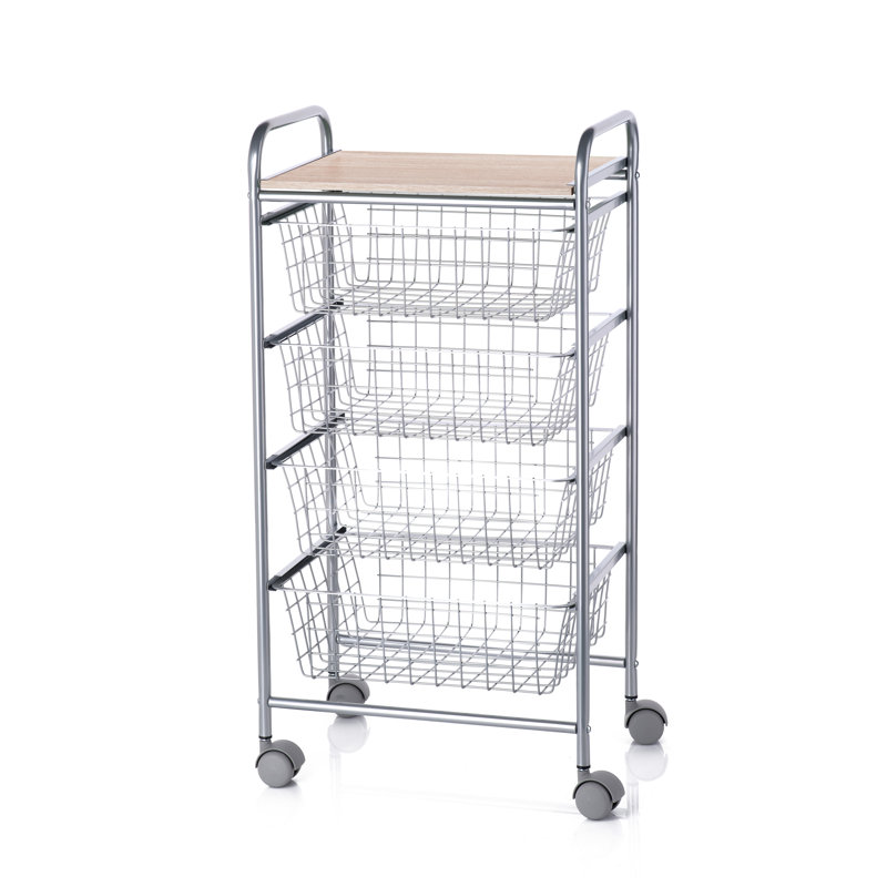 Nancee 44cm W Steel Kitchen Trolley