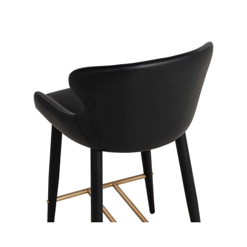Evora Counter Stool - Bravo Black, Black, Counter Stool (26” Seat Height)