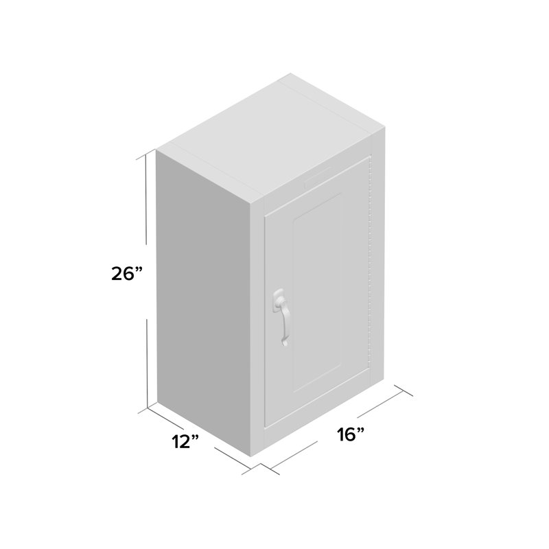 Armoire de rangement à 2 portes 400 Series, Brun clair