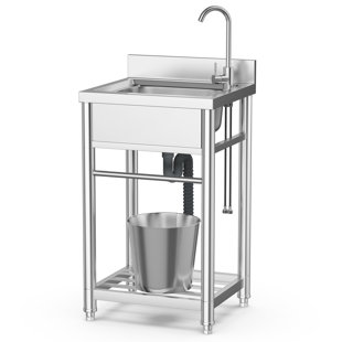 Évier à lessive avec robinet L 22 po x l 20 po Sae