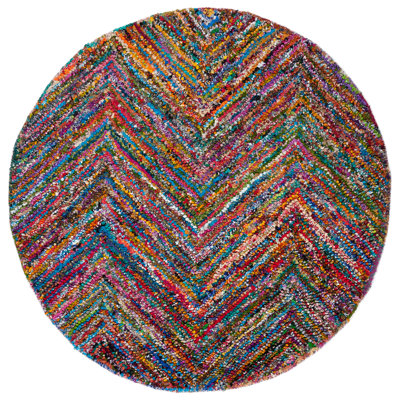 Nantucket Hand Tufted Cotton Pile Chevron Rug