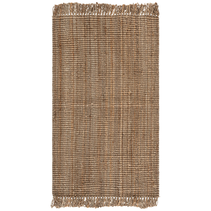 Lin Natural Fiber Hand Woven Jute Rug, Rectangle 3' x 5'