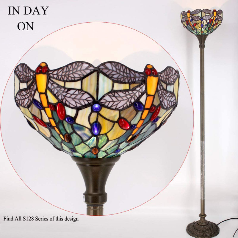 Alexey 64'' Bronze Antique Torchiere Floor Lamp