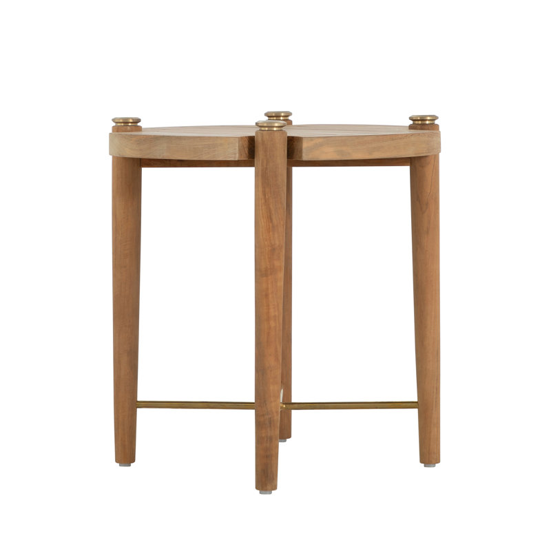 Pacifica Outdoor Round Teak Side Table