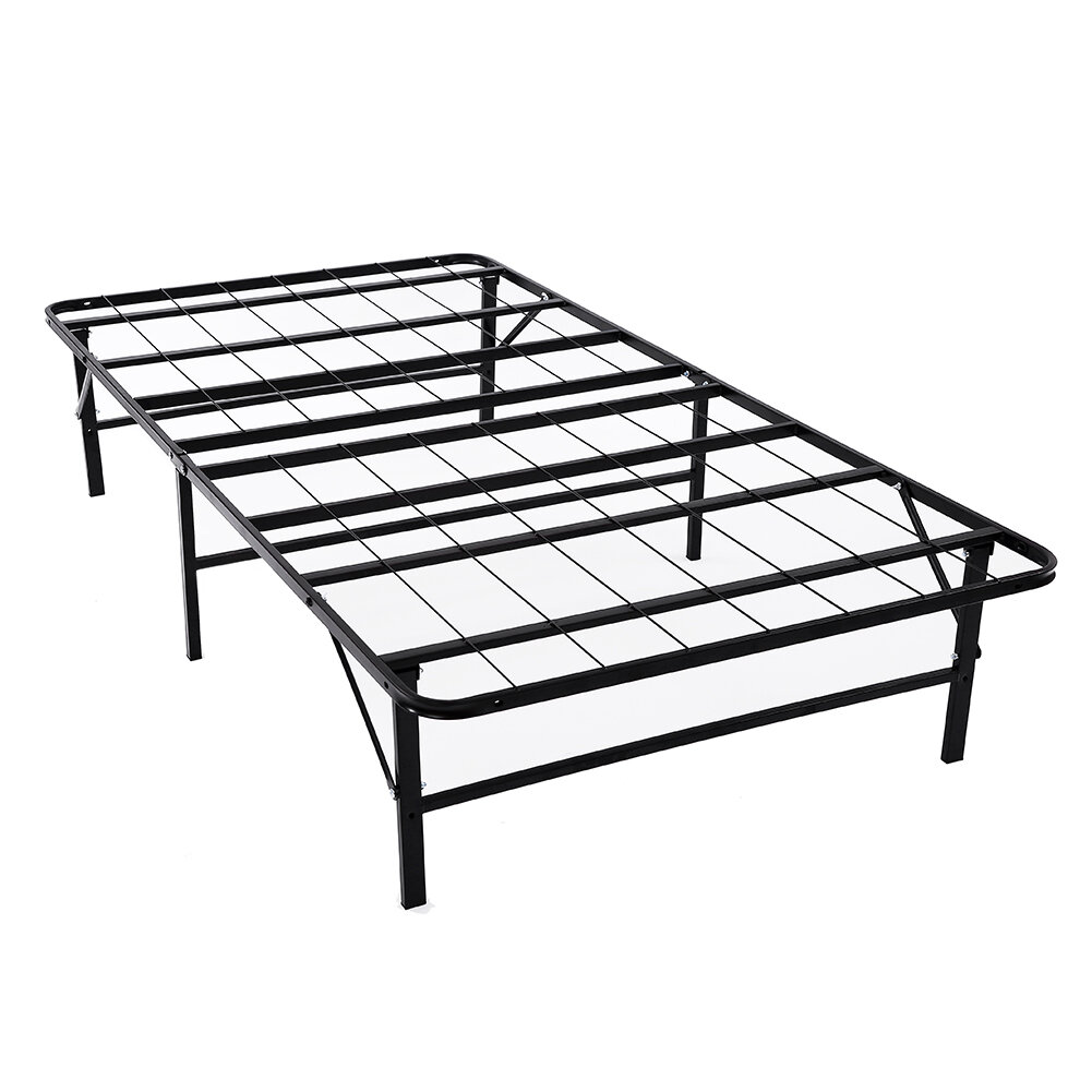 Ebern Designs Aayanah 14'' Steel Wire-Grid Bed Frame | Wayfair