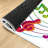Clear Musical Music Song Abstract Banner Blue Bright Colorful Decor Machine Washable Indoor Area Rug-1138234382