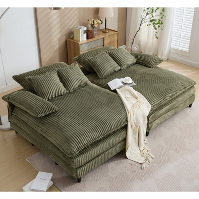 Méridienne surdimensionnée double l 109 po