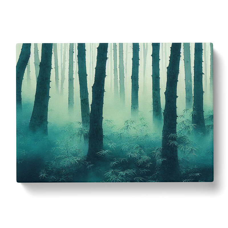 Misty Japanese Forest Vol.2 - Wrapped Canvas, 35cm H x 50cm W x 3cm D