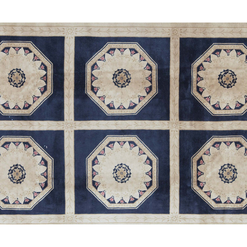Savonnerie Wool Southwestern Area Rug