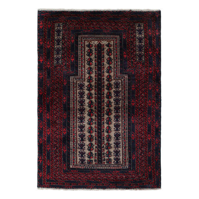 One-of-a-Kind 3'2"X4'7" Hand Knotted Area Rug
