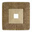 Décoration murale carrée en grès avec détails côtelés, moyen, brun et beige-2011585875-2011586309