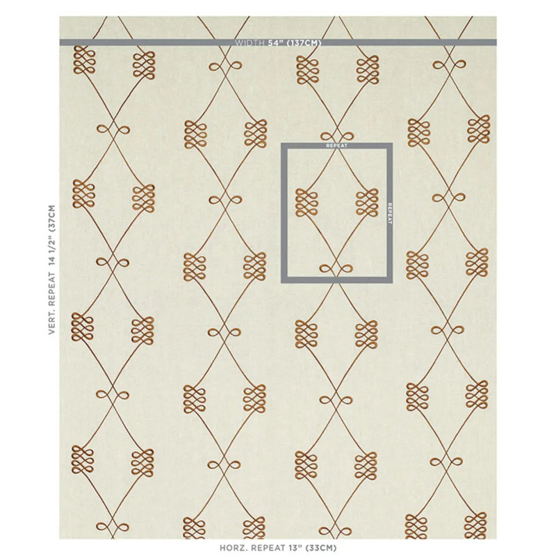 Nicolette Embroidery Fabric, Tan/ Neutral/ Brown