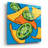 " Nachos With Jalapen~os On Blue " Print-827678927