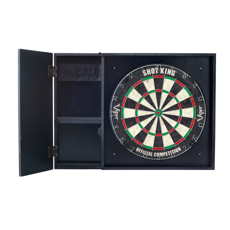 Viper Steadfast Black MDF Dartboard Set with Storage
