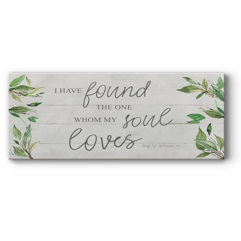 Soul Loves - impression sur toile tendue, H 20 po x l 50 po x P 1,5 po