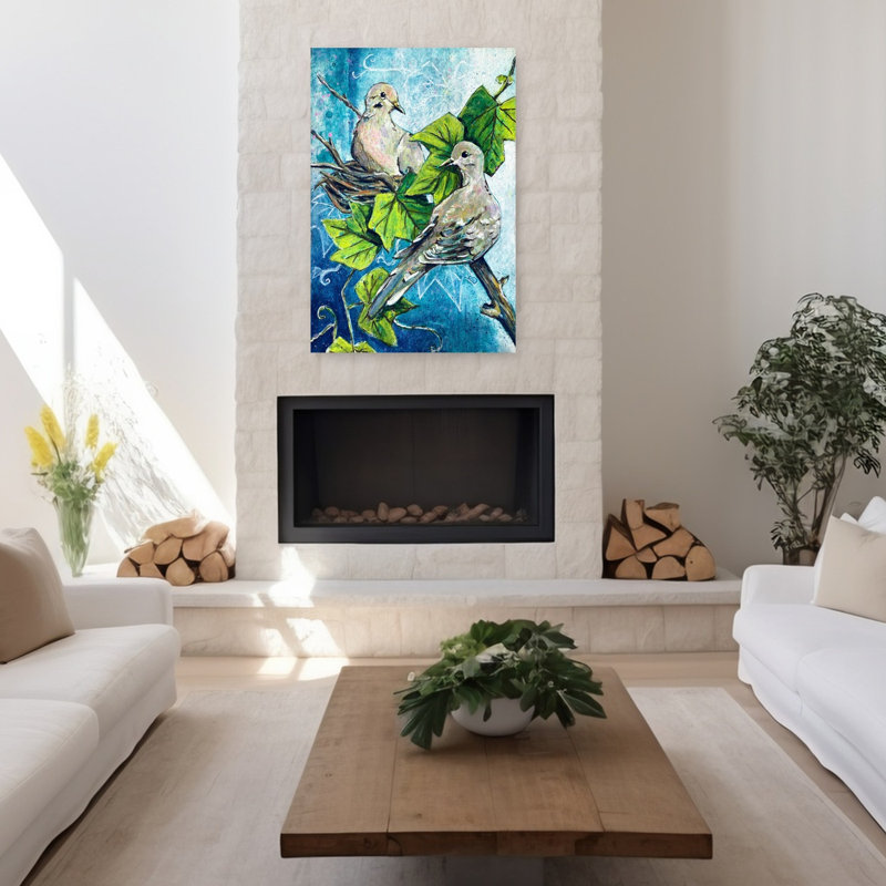 Art contemporain, art contemporain abstrait, H 48 po x l 32 po
