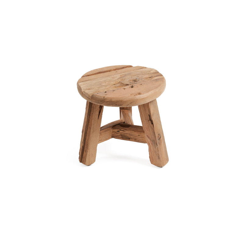 Claiton Solid Wood Accent Stool