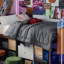 Insert de couette en duvet synthétique à poils carrés avec literie Twin-XL - gris foncé, édredon toutes saisons-101518299-101518295