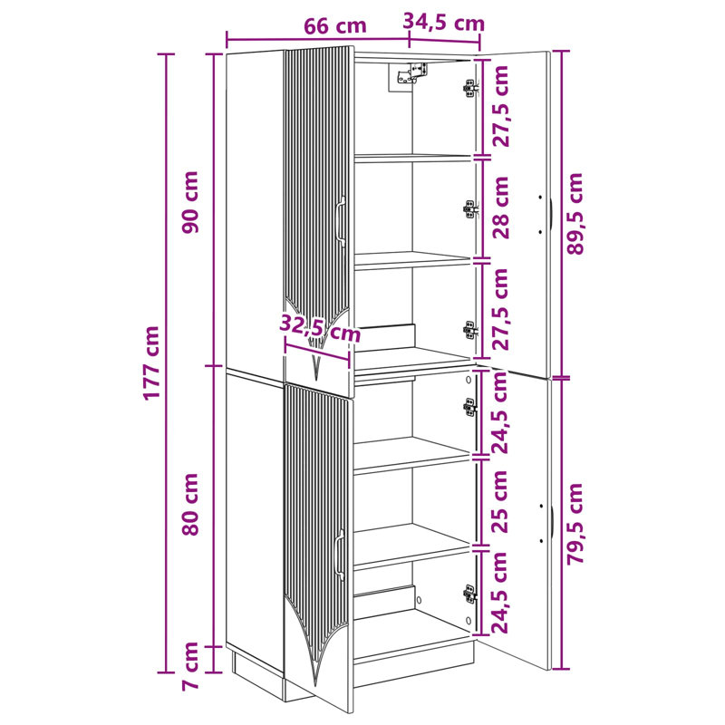 4 -Door 4 Storage Cabinet