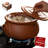 Hakan Suphan Handmade 4.7-Quart Midi Clay Cooking Pot with Lid, Unglazed