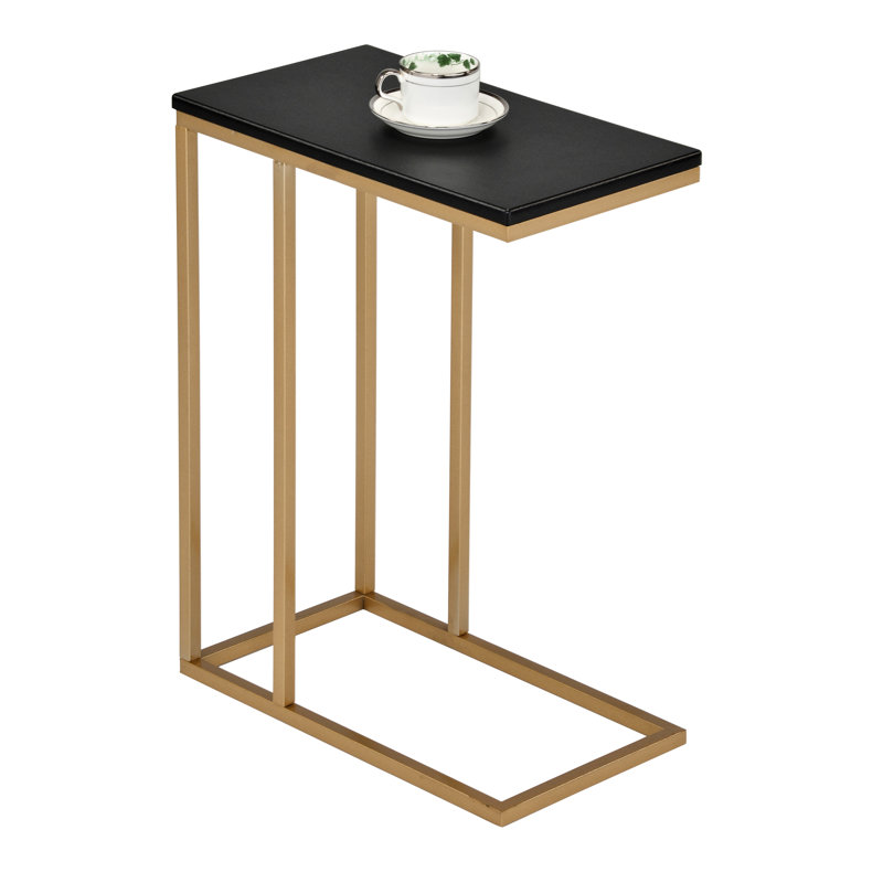 Itchington C-Shaped End Table Side Table for Sofa and Bed Couch Table TV Tray for Bedroom and Living Room