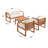 Upton Cheyney Eucalyptus 4 - Person Patio Conversation Set with Cushions-559448484