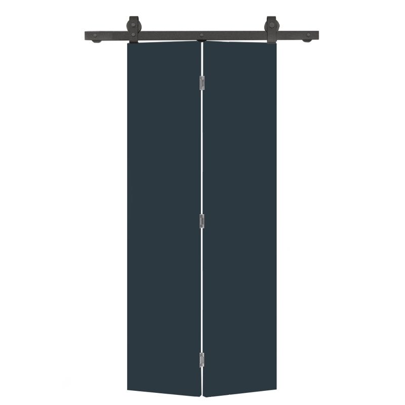 80'' Hollow Flush Bi-Fold Door, 24" x 80", Charcoal Gray