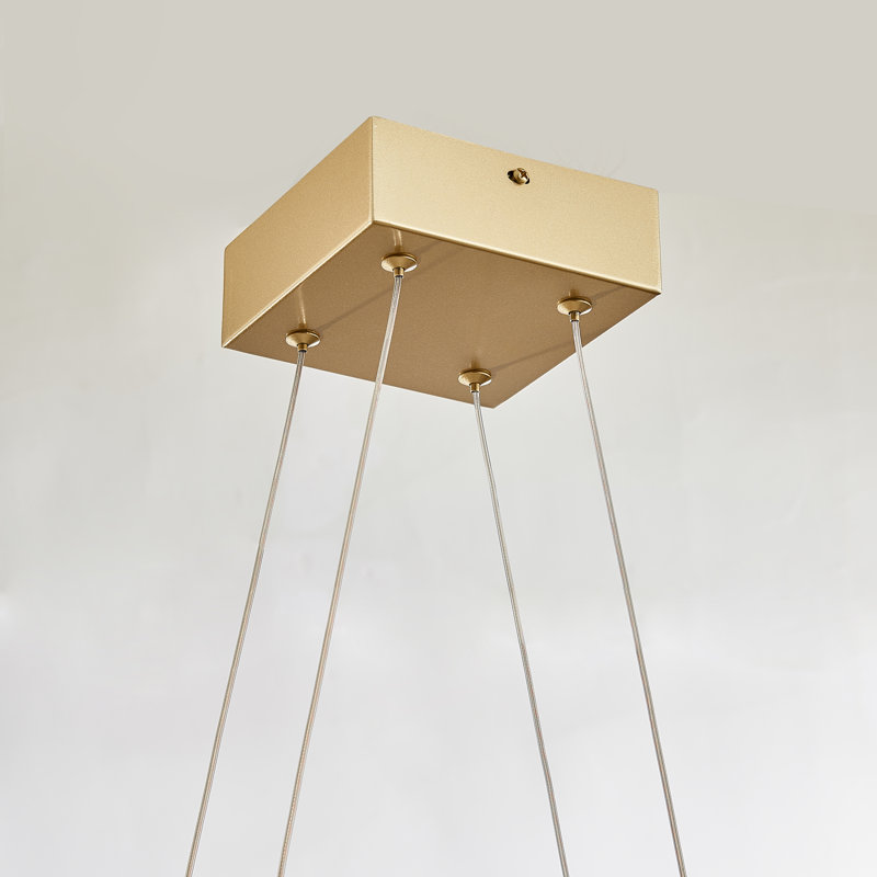 Ritzman - Light Gold LED Square/Rectangle Pendant