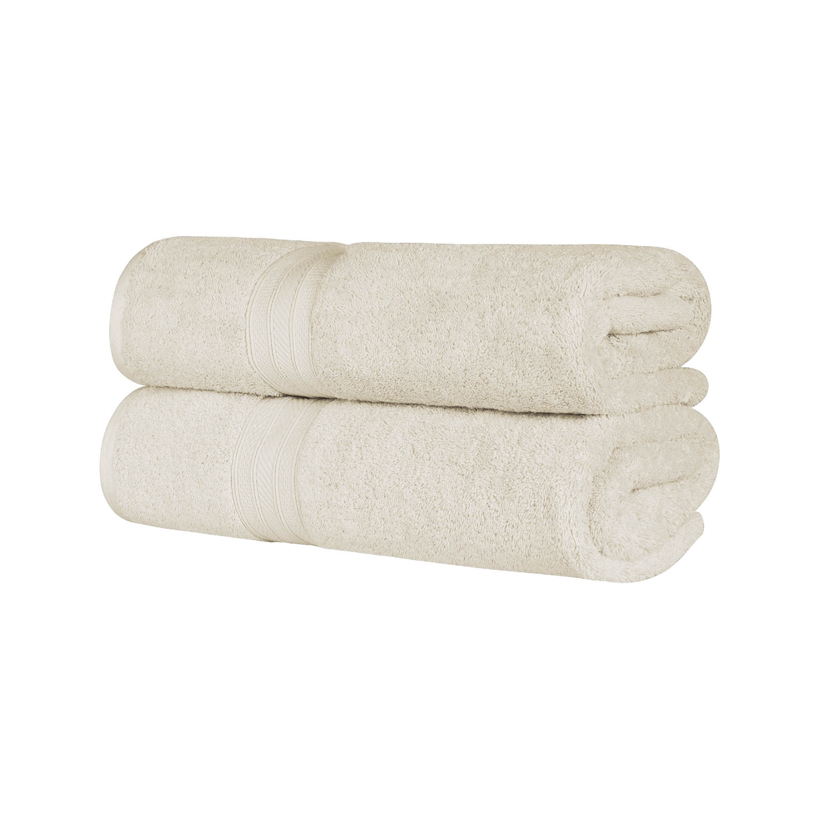 Glenlee Long Staple Combed Cotton Solid Highly Absorbent Bath Sheet, Almond
