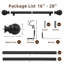 Tringle à rideaux ajustable robuste de 1 po avec embouts sphériques Danikah-1170985194-1174407923