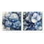 Hortensia grappe avec pétales bleus I - art mural hortensia - art mural traditionnel sur toile 2 pièces-1904802776-1904802779-1904802773