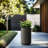 Large Concrete Round Planter / Pot With Drainage Holes-1183670681-1183670683