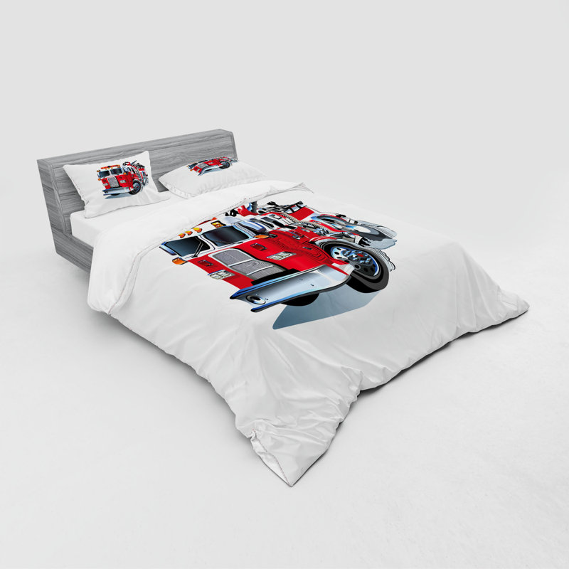 Ensemble de housse de couette camion, Housse de couette grand + 3 pièces supplémentair