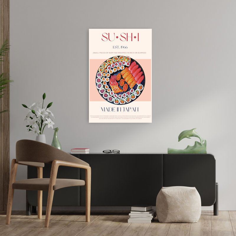 Art contemporain poisson contemporain, H 36 po x l 24 po