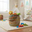 Panier de rangement rond multicolore