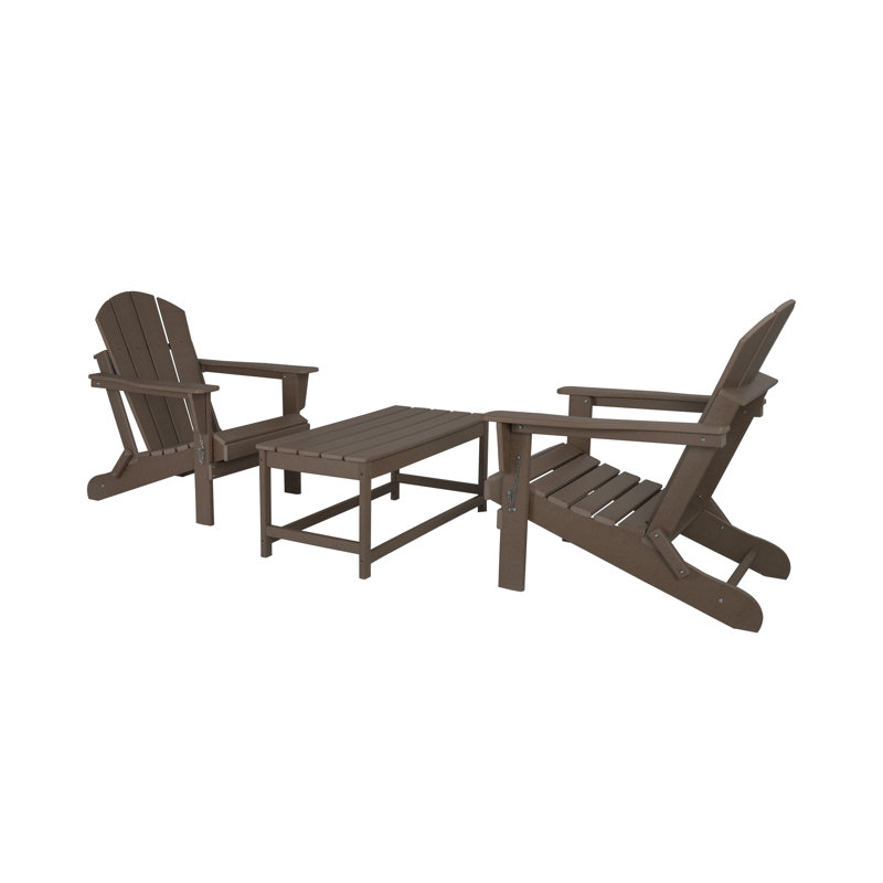 Chaise Adirondack pliante Laguna, Marron foncé