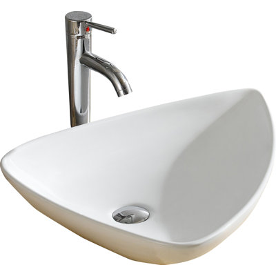 Modern Ceramic Specialty Vessel Bathroom Sink