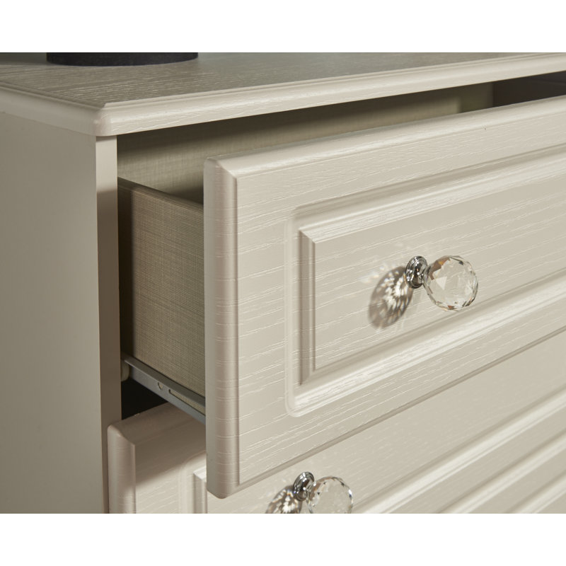 Fully Assembled Asphodèle 5 Drawer Chest, Kaschmir Ash