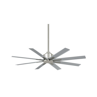 8 - Blade Outdoor Standard Ceiling Fan with Remote Control