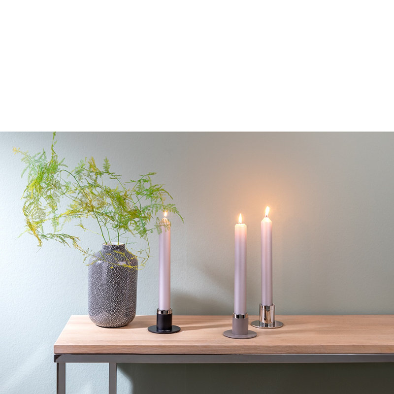 Lustre Enno fer lisse argenté, Argent argent