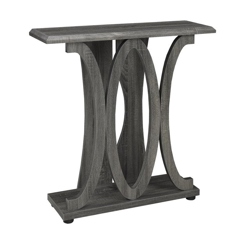 Console Venetian, cerisier foncé, Gris