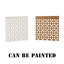 Panneau d'écran décoratif en MDF à peindre 72 po x 24 po - Carré non fini et mini motif circulaire, 1/8 po d'épaisseur, insert perforé pour décoration murale, portes d'armoire, cloisons et cloisons, paquet de 5