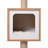 vidaXL Cat Tree Brown Wood 32.3 in Tough Cat Tree Rectangular