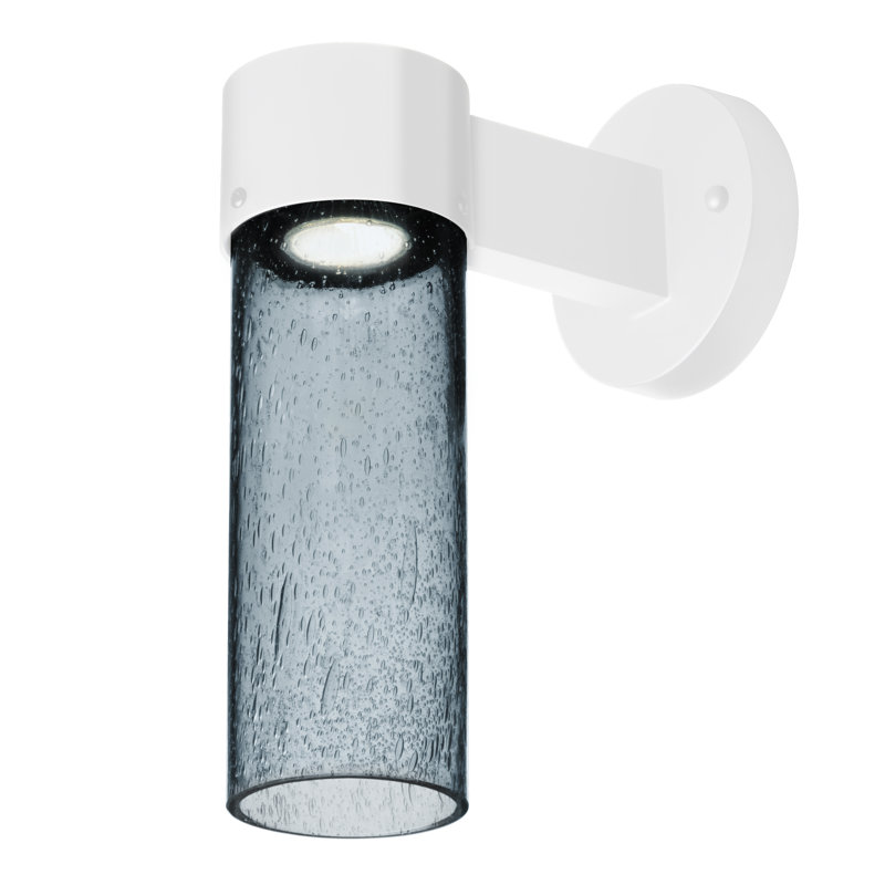 Cattalina Wall Light, White, 11.5" H x 5" W x 8.5" D, Blue