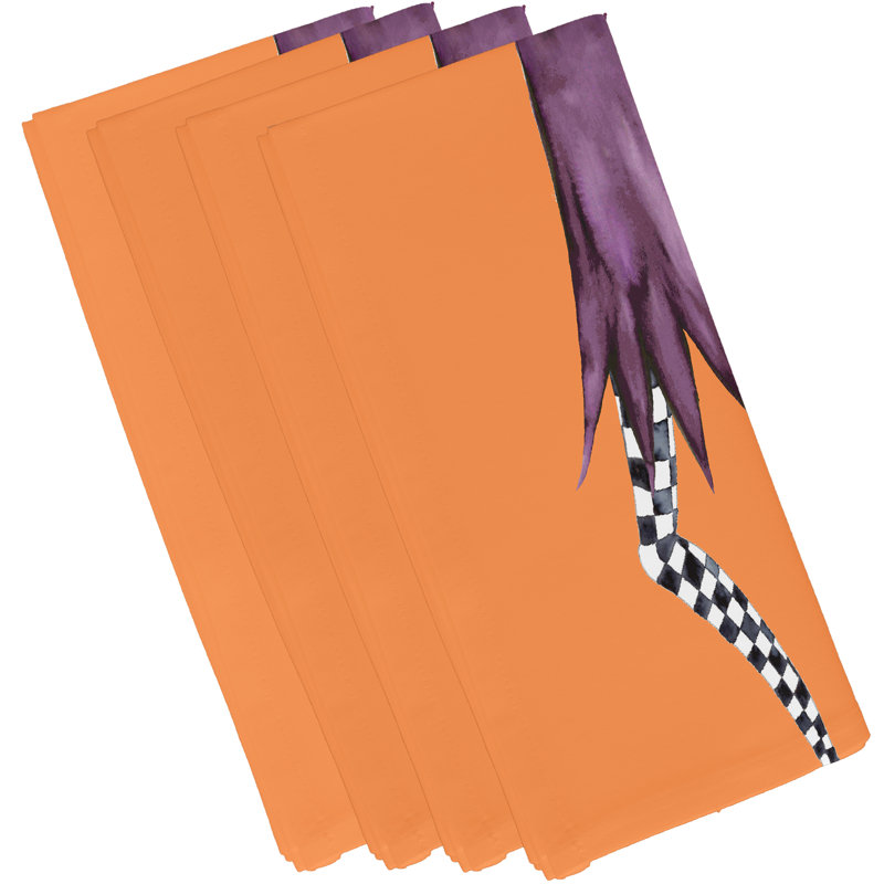 Ensemble de serviettes 4 pièces Mitesh Halloween, Orangé