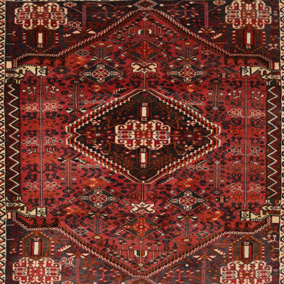 Tapis de style oriental rouge