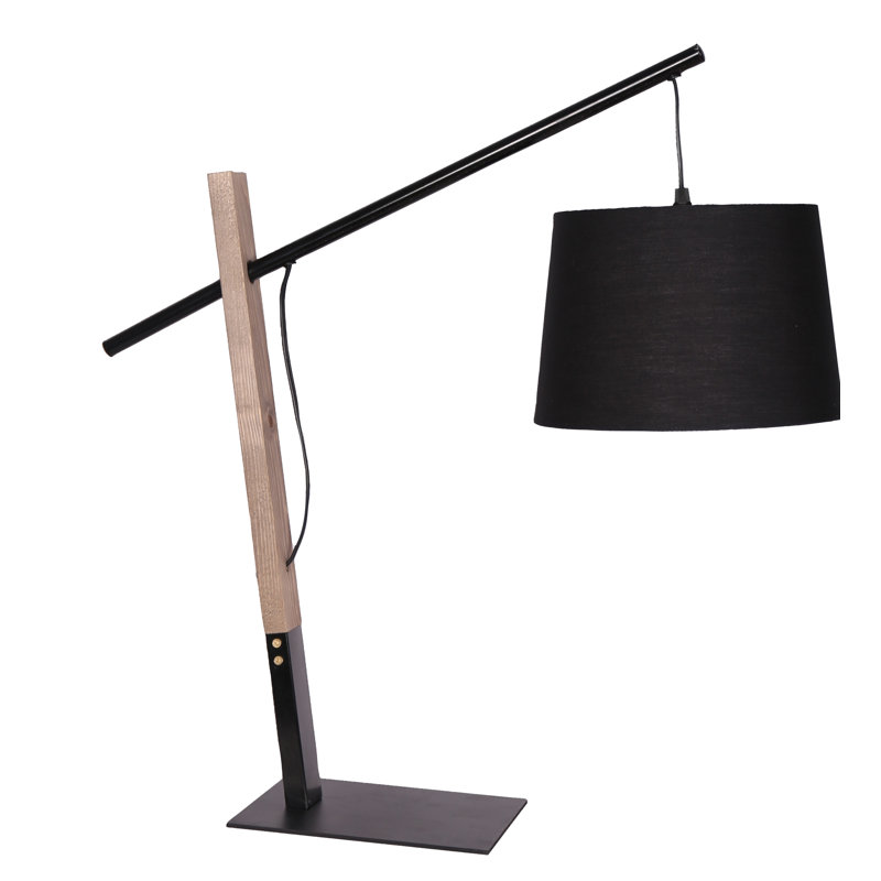 Lampe de table arquée noire 26 po Horst