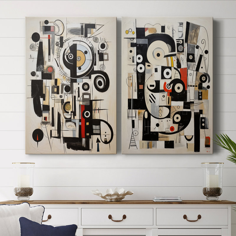ABSTRACT Series CCCLXVII-Premium Gallery Wrapped Canvas -Ready to Hang, 60" H x 80" W